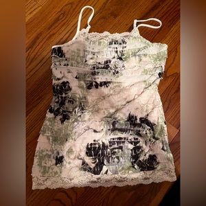 Ruffled cami top